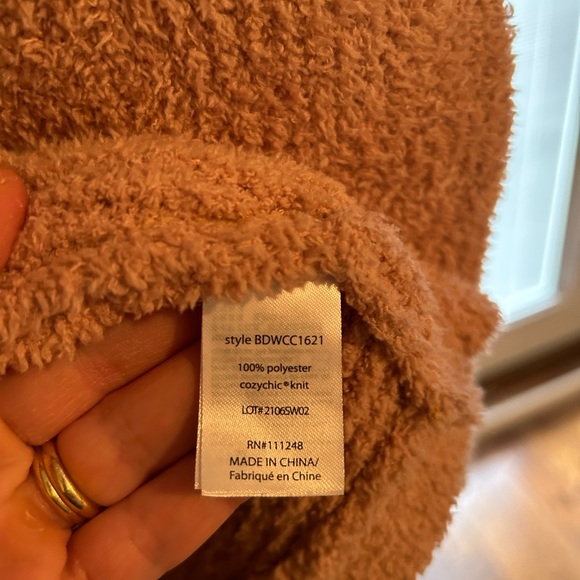 Cozychic Chevron Ribbed Cardigan s/m rose - Picture 2 of 5